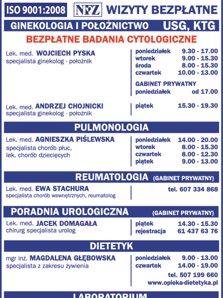 Reklamy z gazety - zdrowie