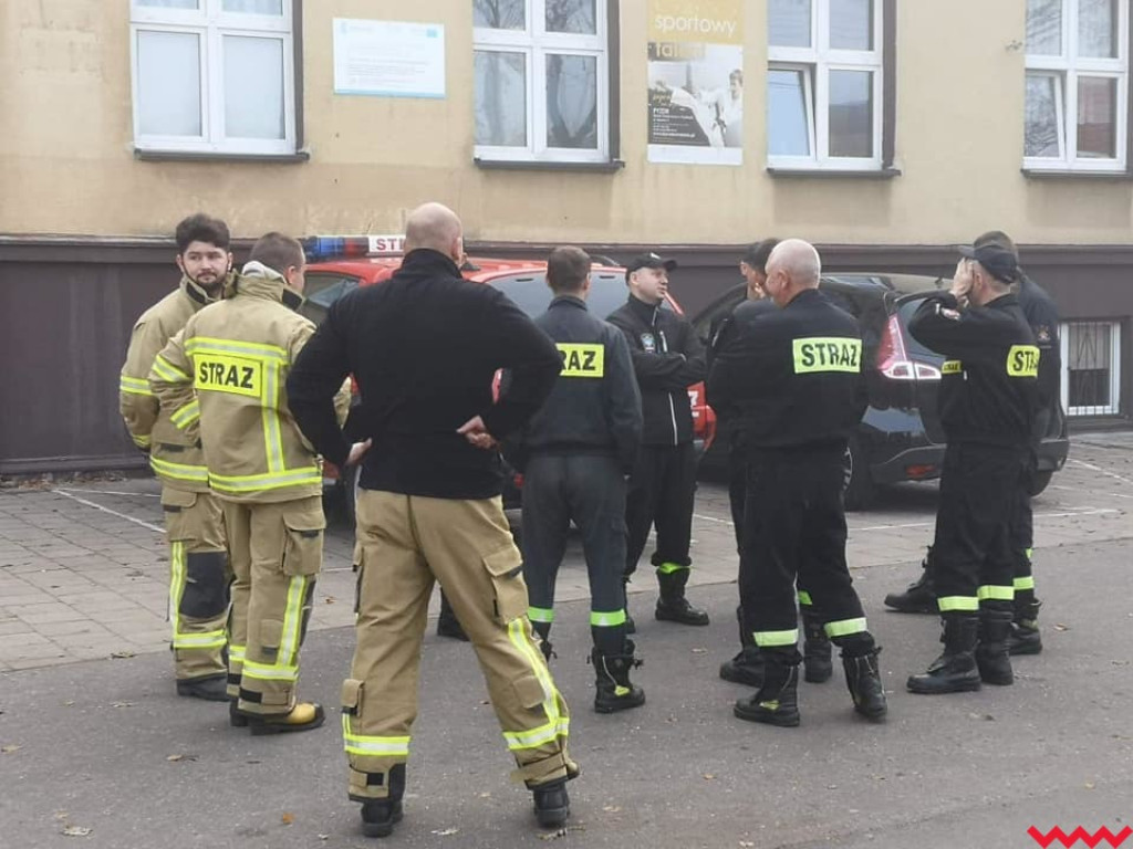 Strażacy ćwiczyli ewakuację szkoły
