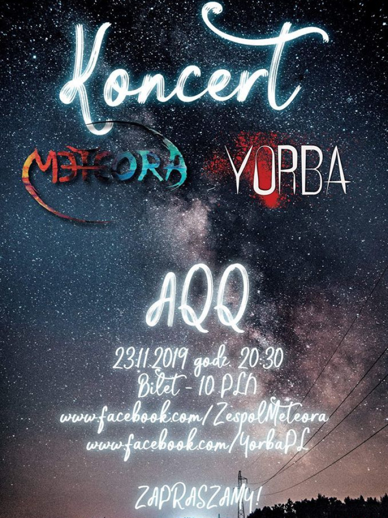 Yorba zagra dla swojej publiczności. Wspólny koncert z grupą Meteora