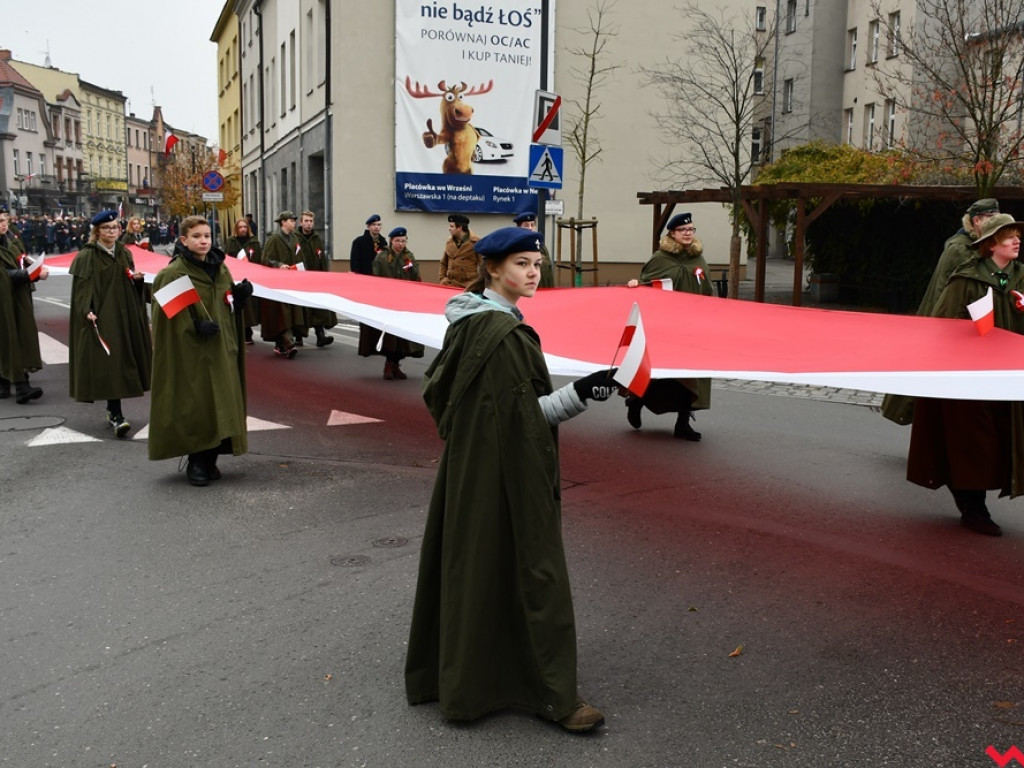 Tłumy wrześnian na ulicach. Świętowaliśmy początek drugiego stulecia niepodległości