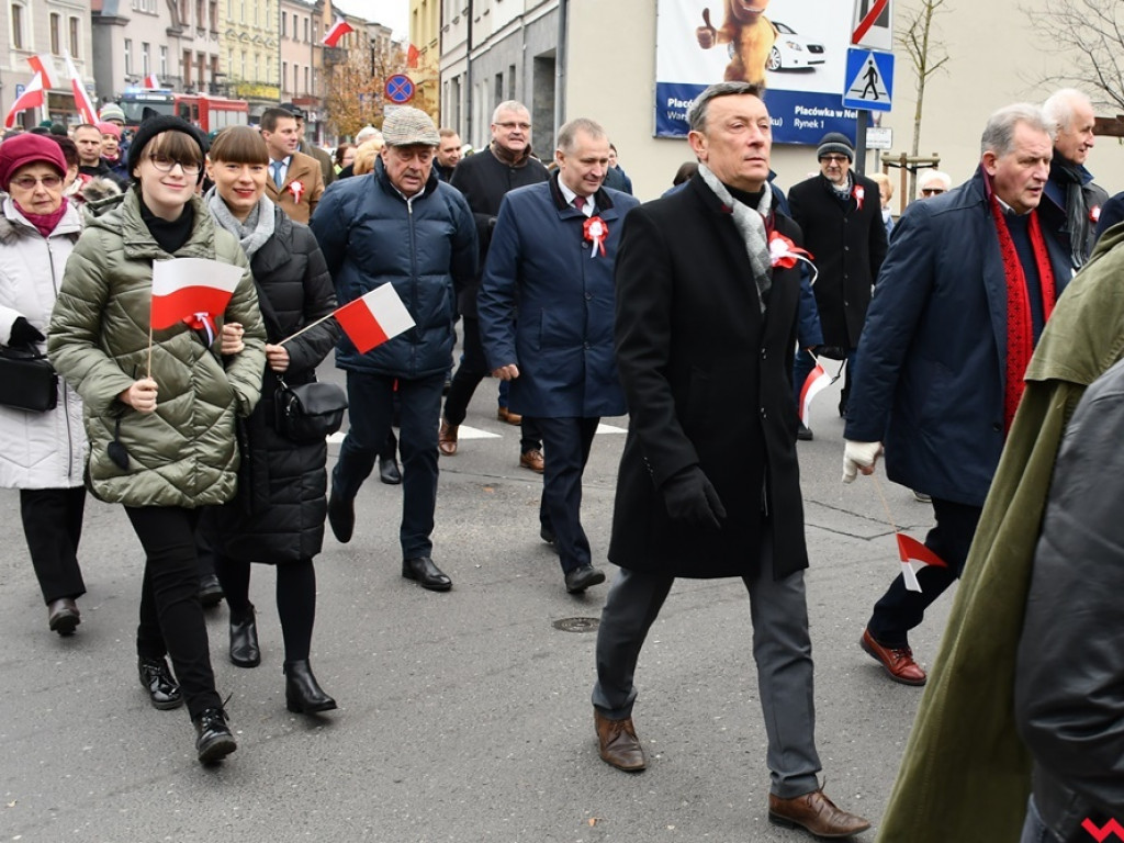 Tłumy wrześnian na ulicach. Świętowaliśmy początek drugiego stulecia niepodległości