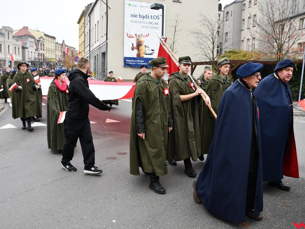 Tłumy wrześnian na ulicach. Świętowaliśmy początek drugiego stulecia niepodległości