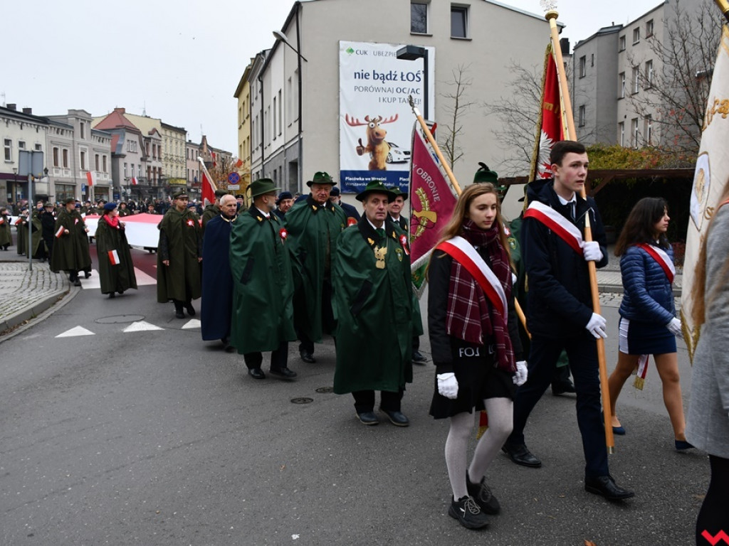 Tłumy wrześnian na ulicach. Świętowaliśmy początek drugiego stulecia niepodległości