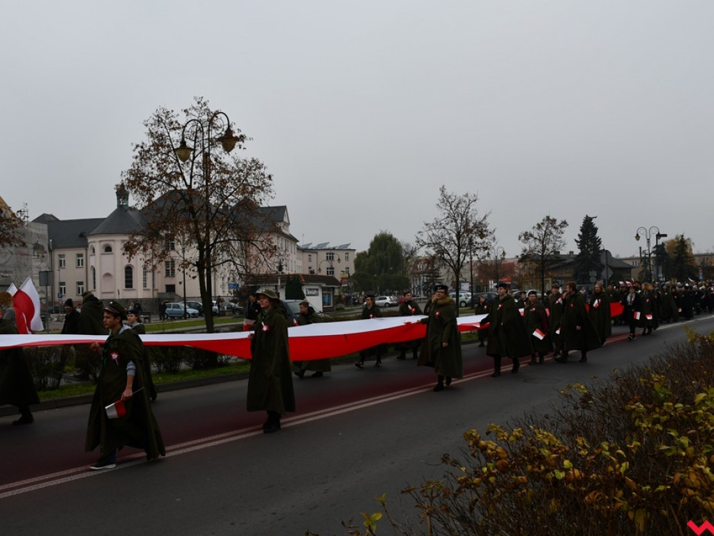 Tłumy wrześnian na ulicach. Świętowaliśmy początek drugiego stulecia niepodległości