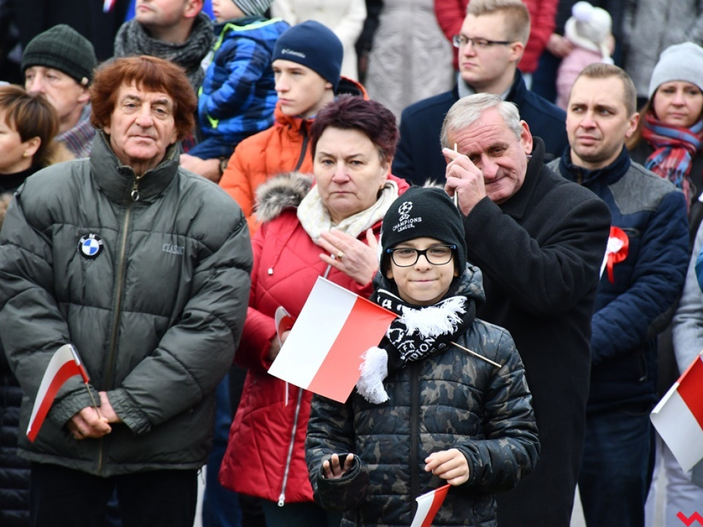 Tłumy wrześnian na ulicach. Świętowaliśmy początek drugiego stulecia niepodległości