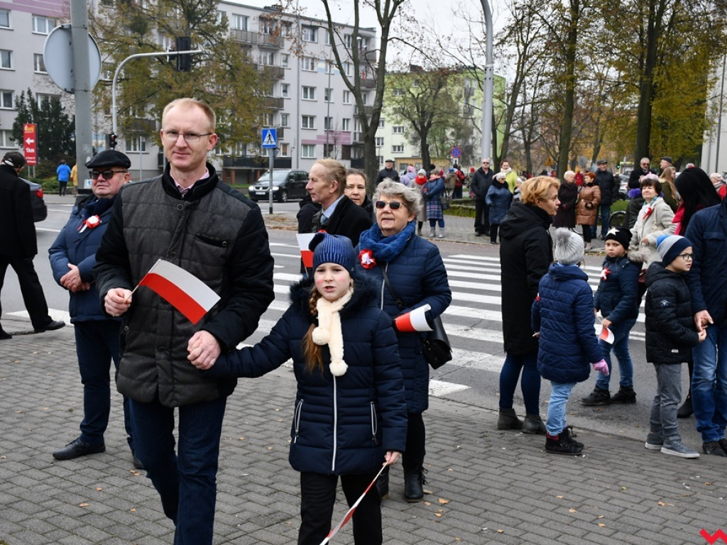 Tłumy wrześnian na ulicach. Świętowaliśmy początek drugiego stulecia niepodległości