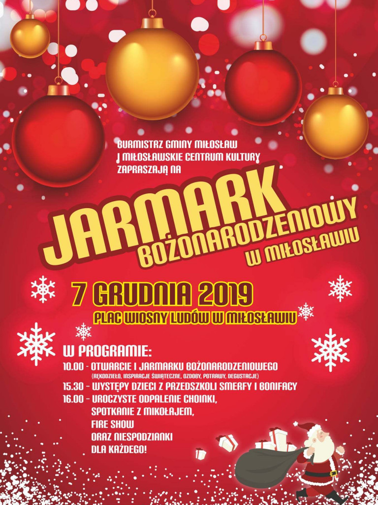 W Miłosławiu trwają przygotowania do świąt, a już w sobotę Jarmark Bożonarodzeniowy