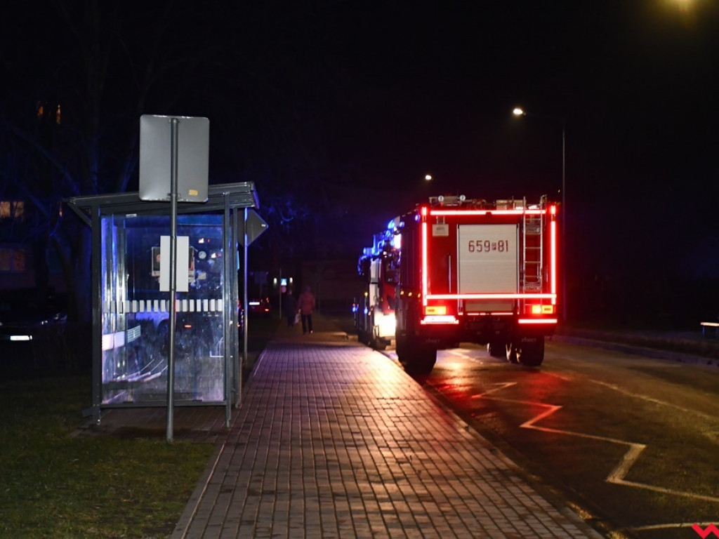 Pralka w płomieniach. Straż pożarna interweniowała we Wrześni