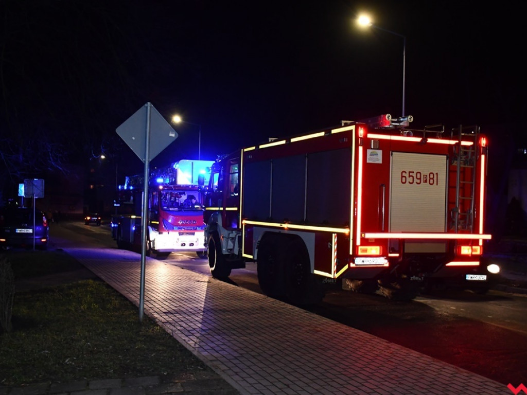 Pralka w płomieniach. Straż pożarna interweniowała we Wrześni