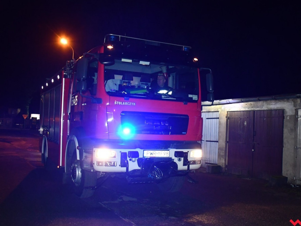 Pralka w płomieniach. Straż pożarna interweniowała we Wrześni