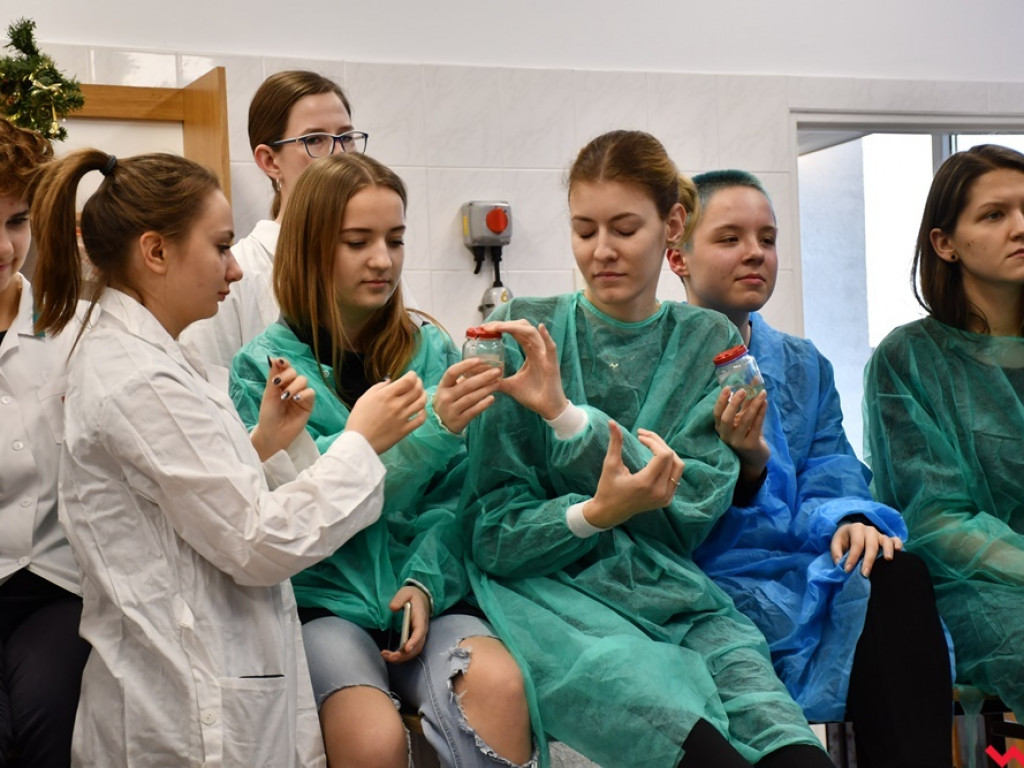 Nietypowe zajęcia w technikum weterynaryjnym. Ujrzeć wnętrze pytona