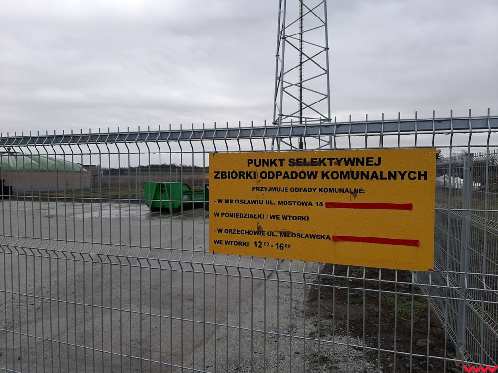 PSZOK-i w Miłosławiu i Orzechowie nie są już śmietniskami