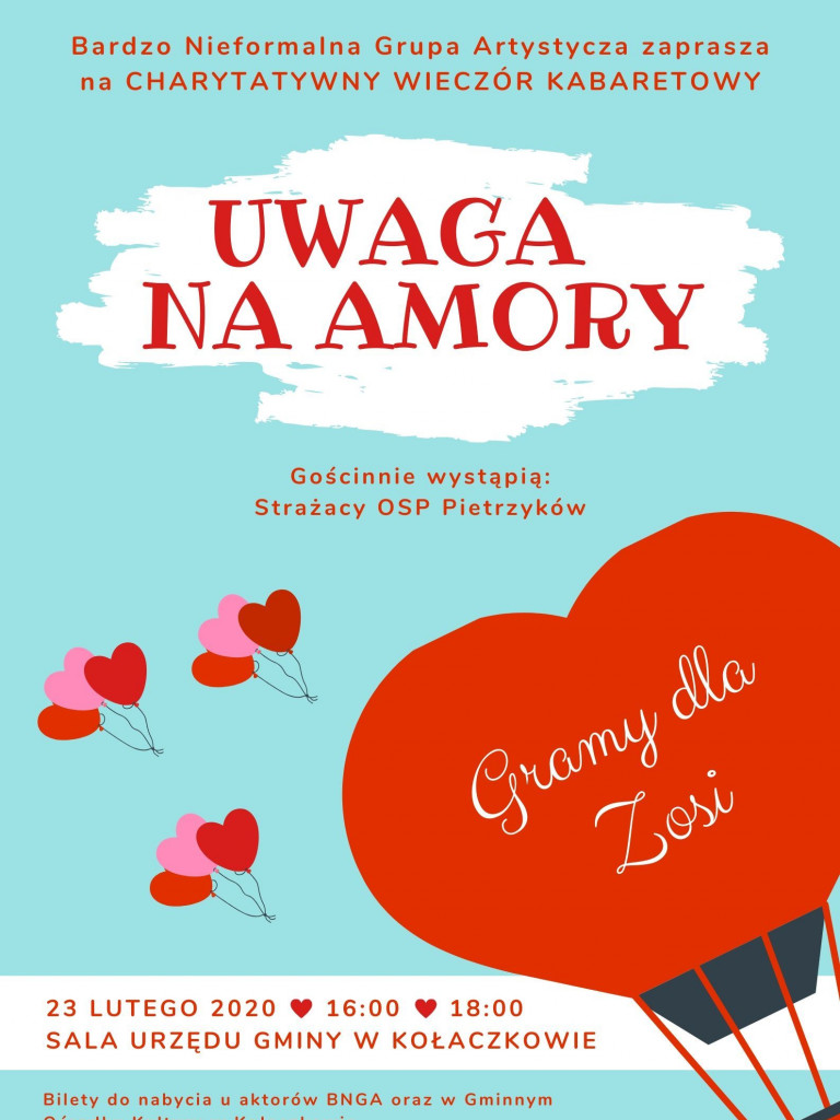 Bardzo Nieformalna Grupa Artystyczna zagra dla Zosi