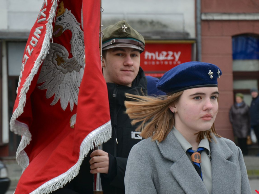 Harcerski żywioł na rynku z okazji Dnia Myśli Braterskiej