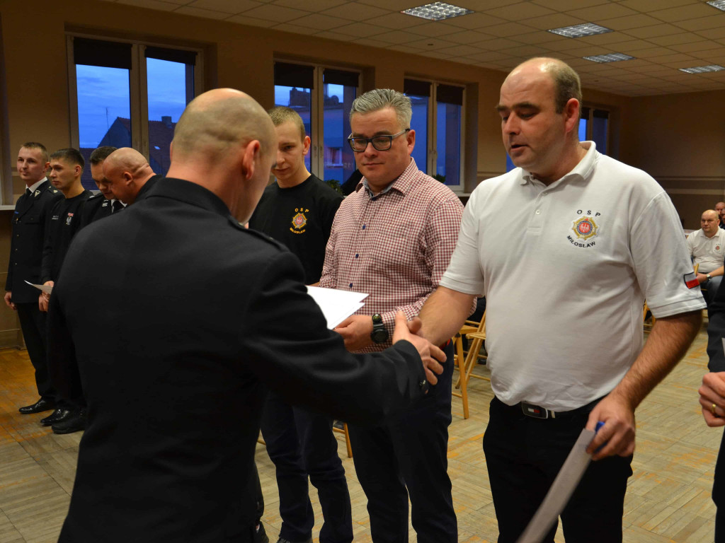 Garść pochwał i odznaczeń dla strażaków ochotników z Miłosławia