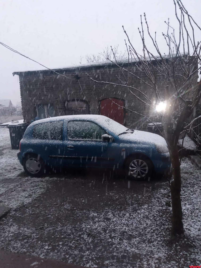 Spadł pierwszy śnieg. Dzieci w siódmym niebie