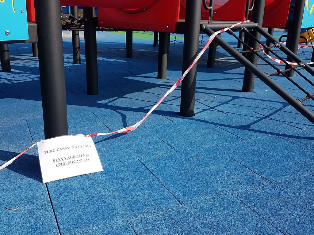 Place zabaw zamknięte z powodu koronawirusa. To dla naszego bezpieczeństwa