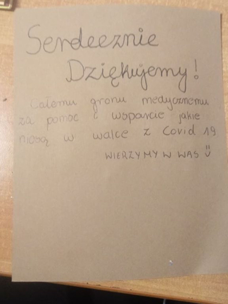 Uczniowie ze Wszemborza dziękują cichym bohaterom ostatnich dni!