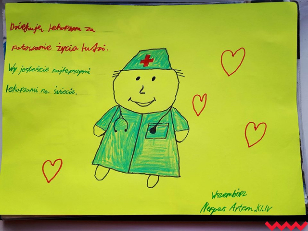 Uczniowie ze Wszemborza dziękują cichym bohaterom ostatnich dni!