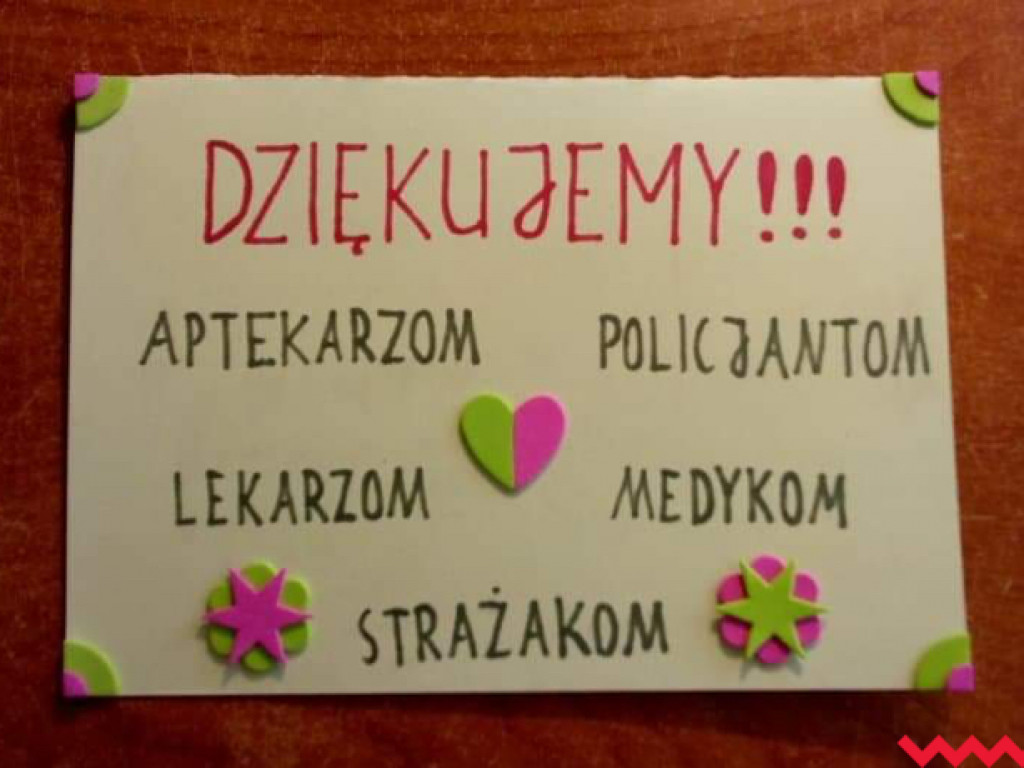 Uczniowie ze Wszemborza dziękują cichym bohaterom ostatnich dni!