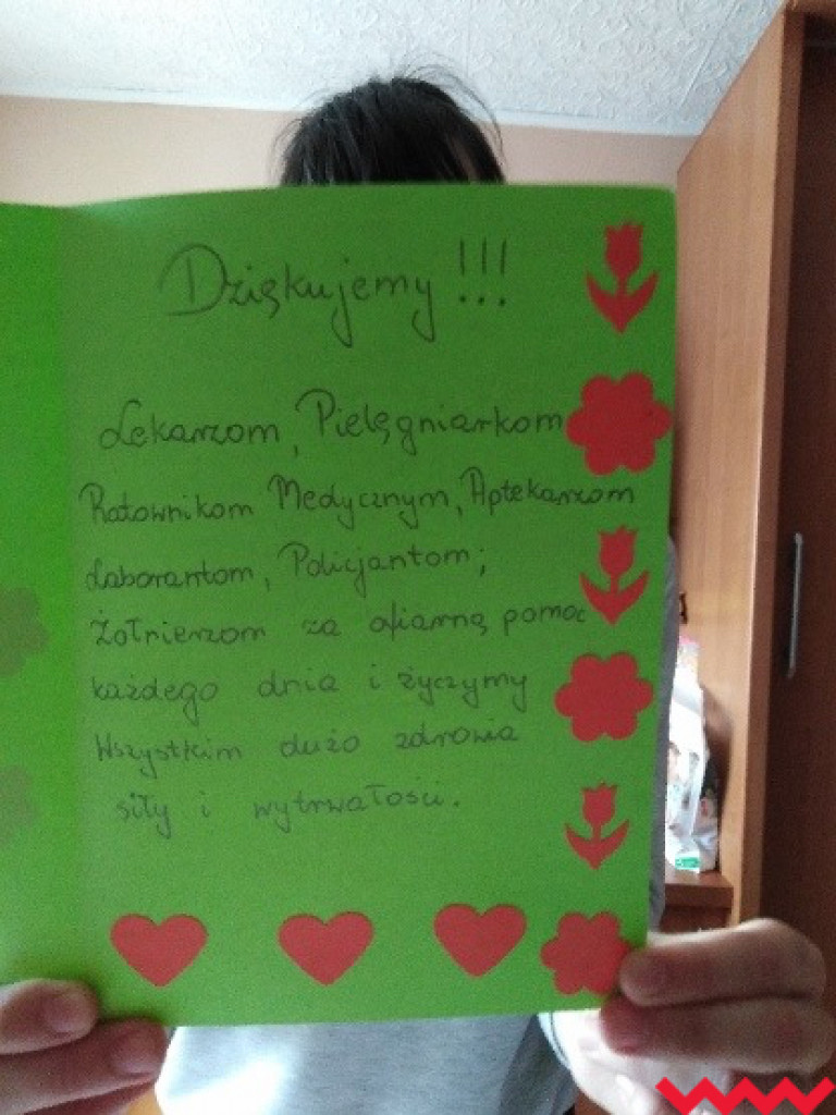 Uczniowie ze Wszemborza dziękują cichym bohaterom ostatnich dni!