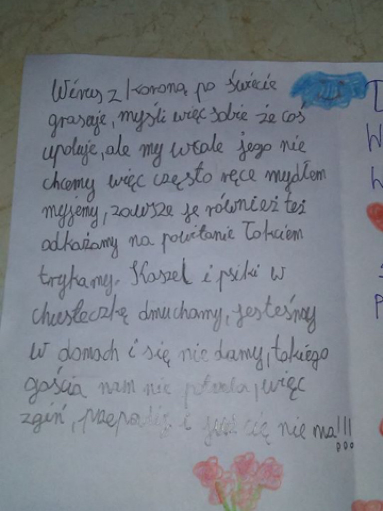 Uczniowie ze Wszemborza dziękują cichym bohaterom ostatnich dni!