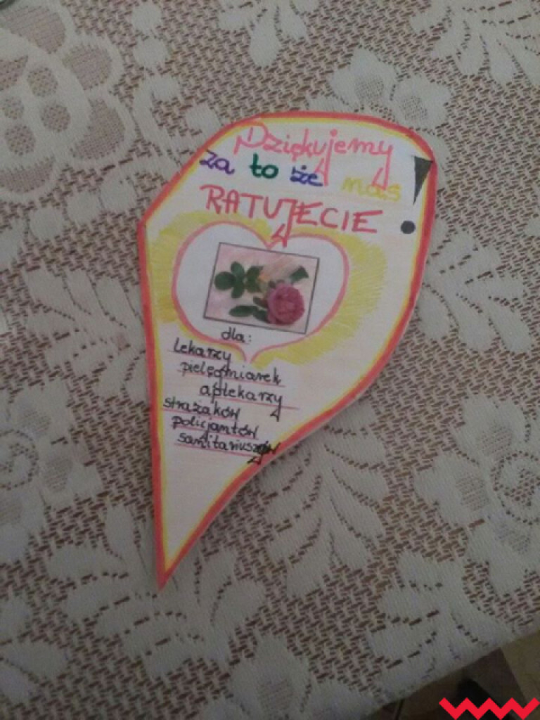 Uczniowie ze Wszemborza dziękują cichym bohaterom ostatnich dni!