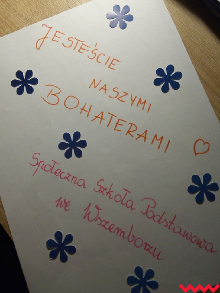 Uczniowie ze Wszemborza dziękują cichym bohaterom ostatnich dni!