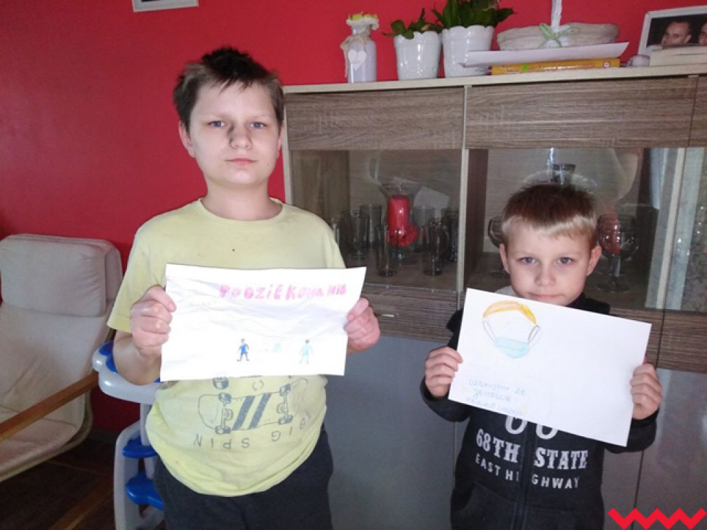 Uczniowie ze Wszemborza dziękują cichym bohaterom ostatnich dni!