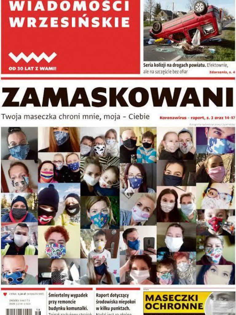 Maseczki już trafiły do seniorów w gminie Pyzdry