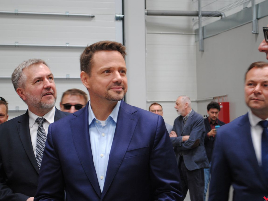 Rafał Trzaskowski, kandydat na prezydenta RP, z wizytą w Chociczy Małej
