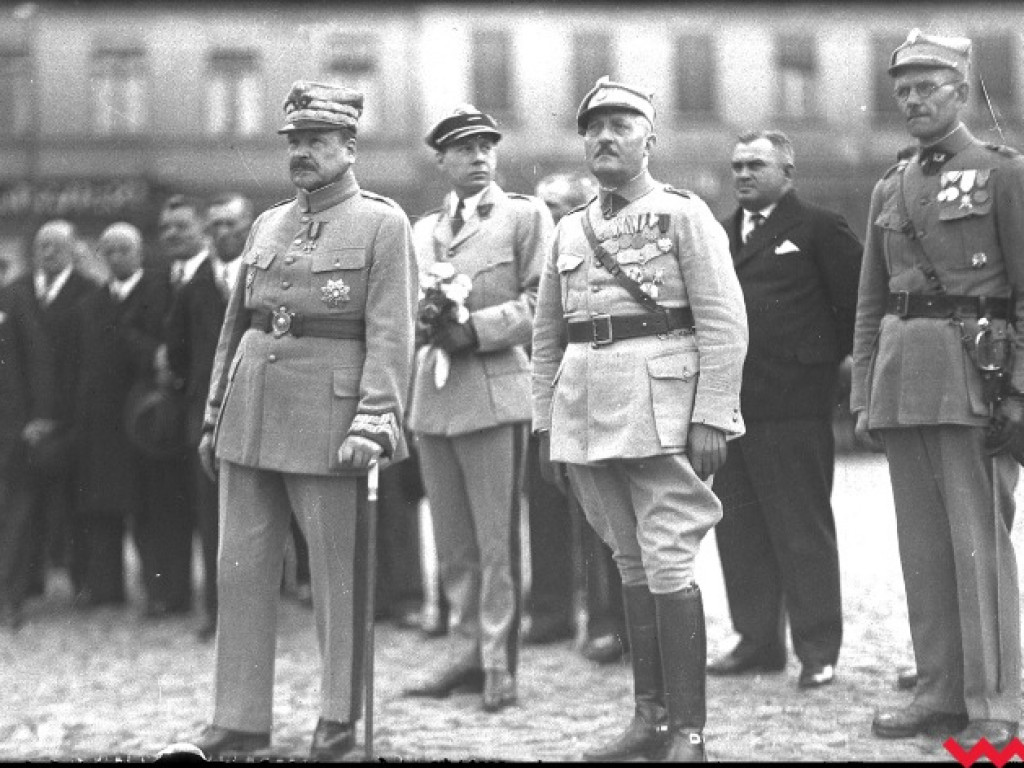 Wizyta we Wrześni w 1934 gen. Józefa Hallera, dowódcy tzw. Błękitnej Armii