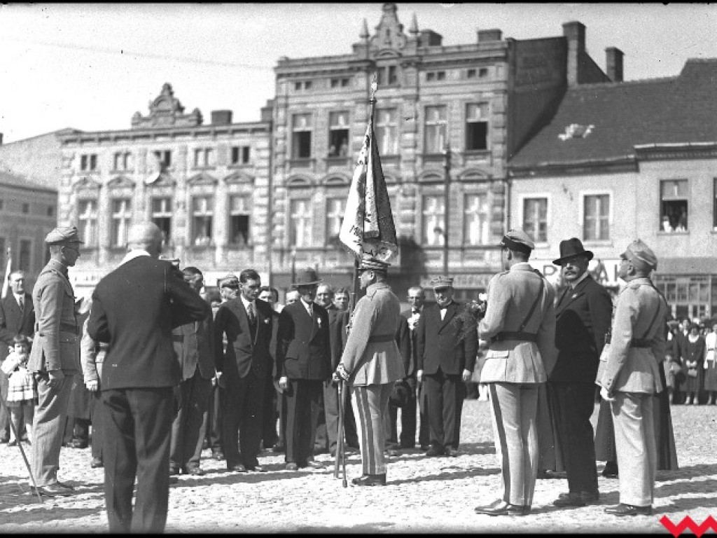 Wizyta we Wrześni w 1934 gen. Józefa Hallera, dowódcy tzw. Błękitnej Armii