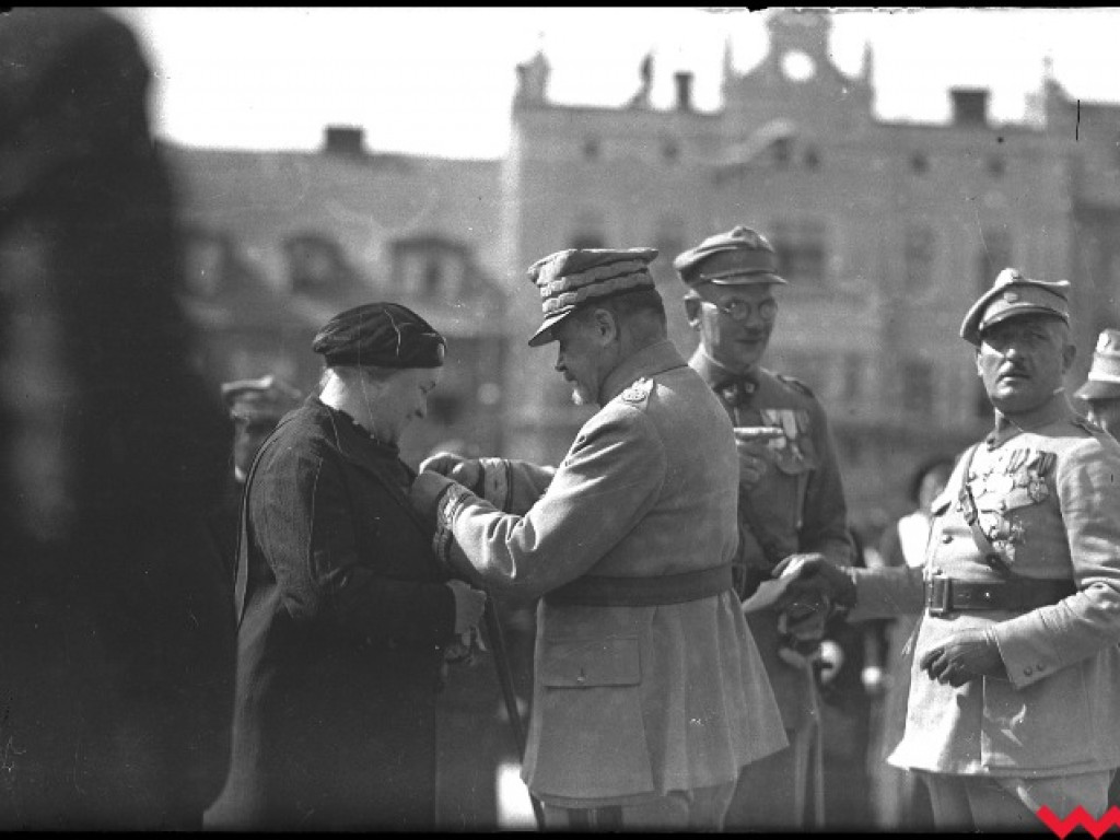 Wizyta we Wrześni w 1934 gen. Józefa Hallera, dowódcy tzw. Błękitnej Armii