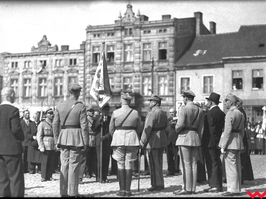 Wizyta we Wrześni w 1934 gen. Józefa Hallera, dowódcy tzw. Błękitnej Armii