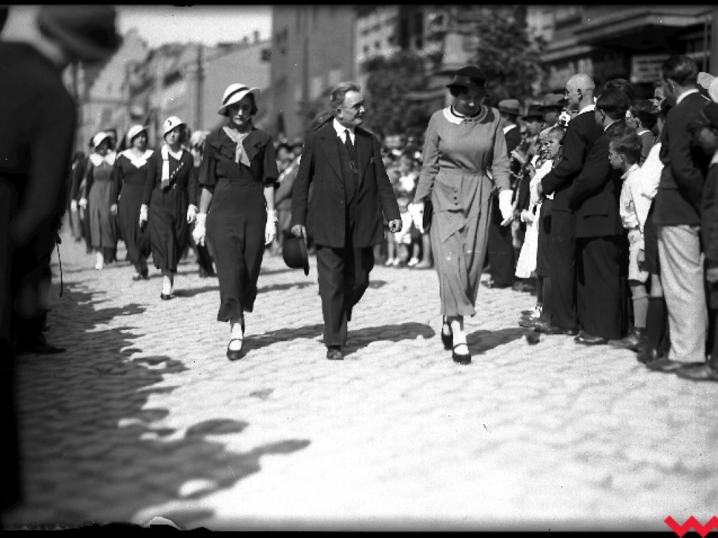 Wizyta we Wrześni w 1934 gen. Józefa Hallera, dowódcy tzw. Błękitnej Armii