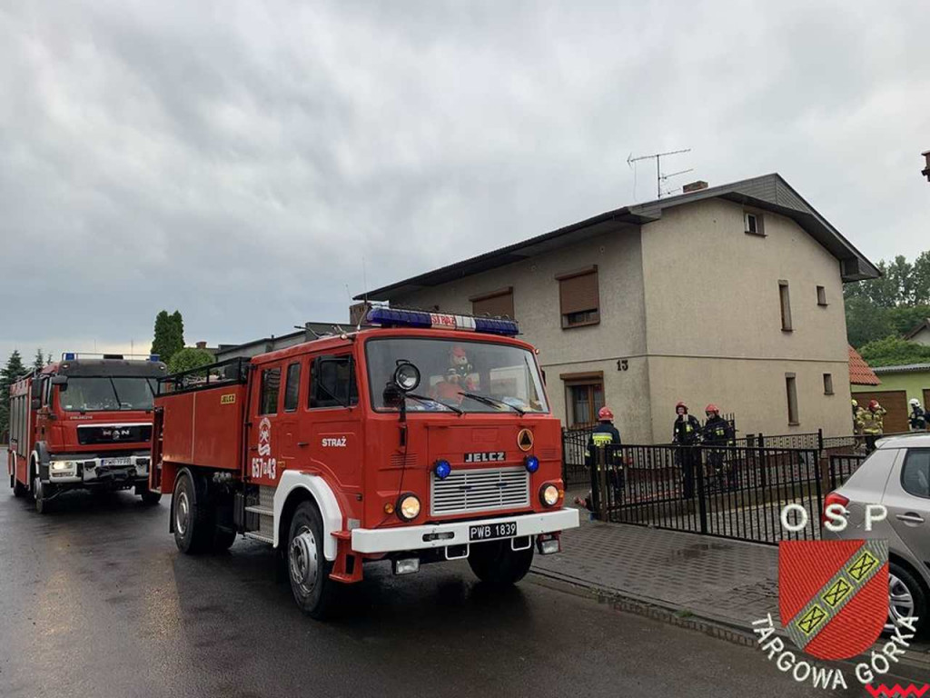 Zalało drogi i prywatne posesje. Strażacy mieli co robić po ulewie