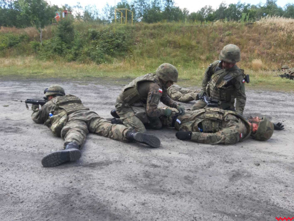 Żołnierze WOT ćwiczą na poligonie pod Pleszewem