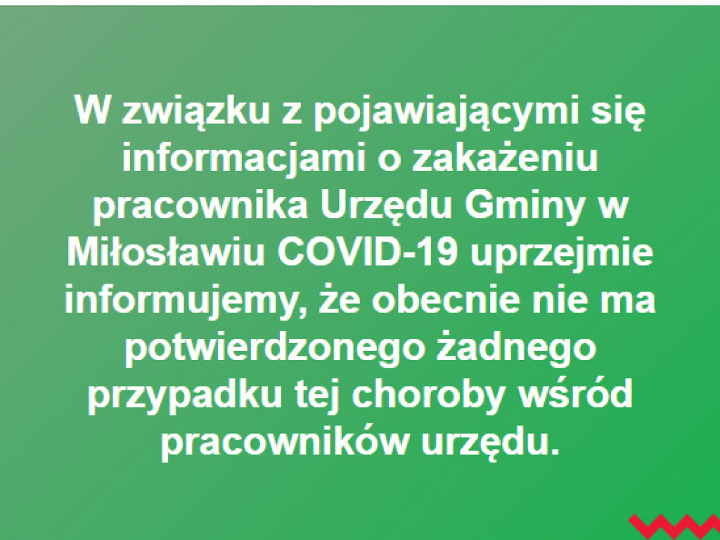 Koronawirus w gminie Miłosław. Magistrat zostanie zamknięty?