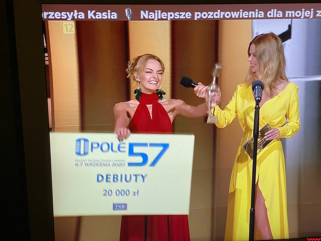 Iza Zalewska z Nagrodą Publiczności Debiuty Opole 2020 – radość w Marzeninie!