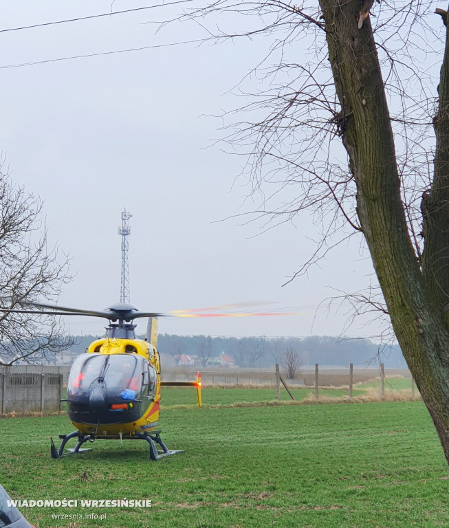 Akcja ratunkowa w Orzechowie. Lądował śmigłowiec