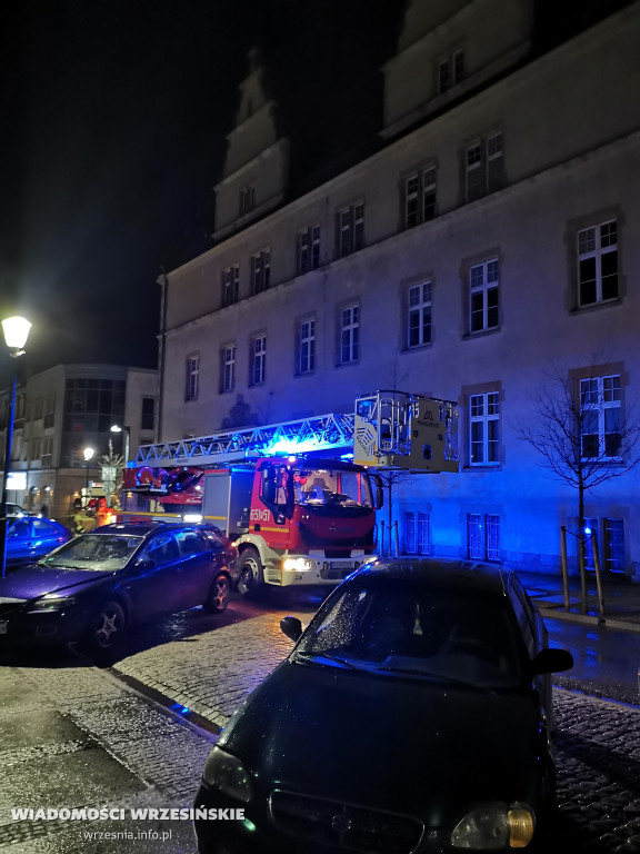 Interwencja strażaków przy wrzesińskim sądzie