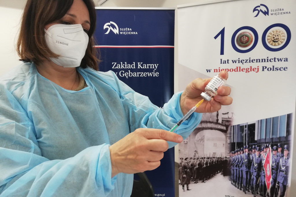 Akcja szczepień funkcjonariuszy z Gębarzewa