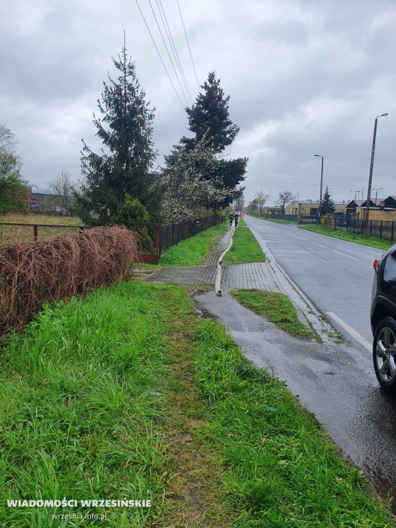 Walczą ze skutkami opadów w Orzechowie
