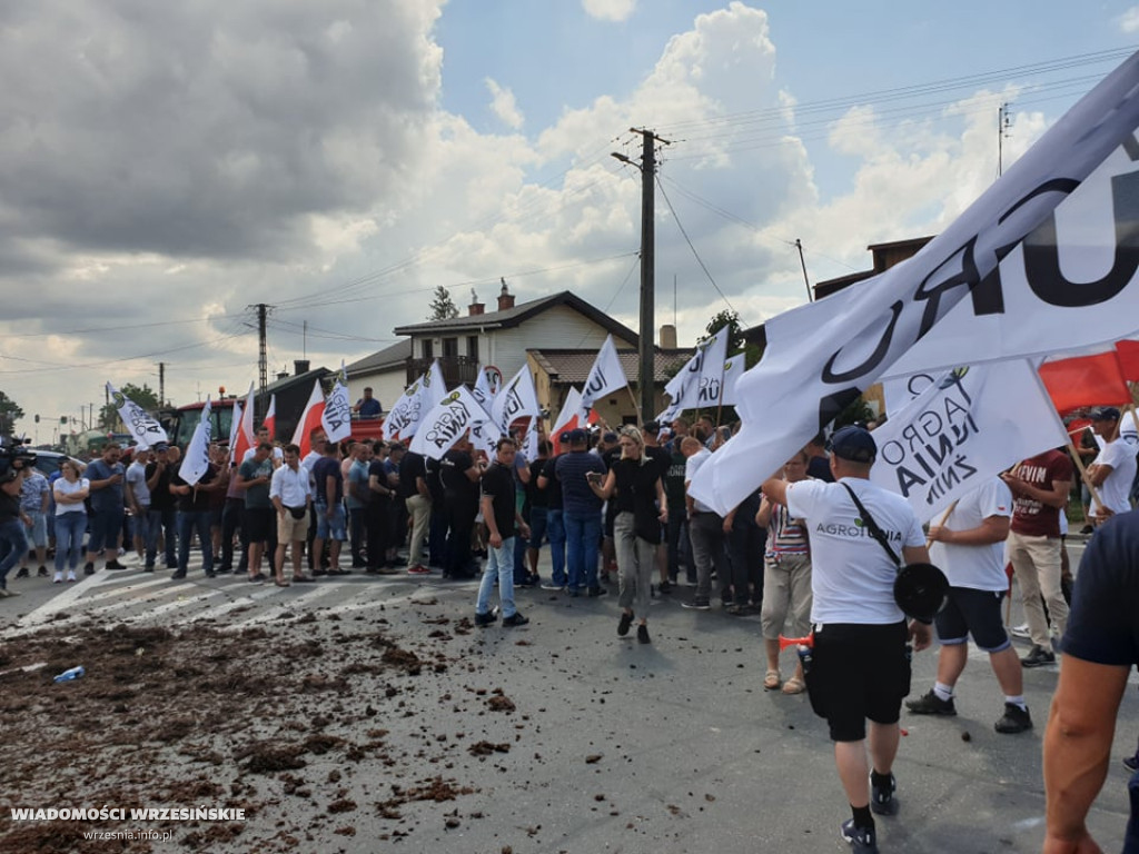 Wrzesińscy rolnicy na proteście AgroUnii