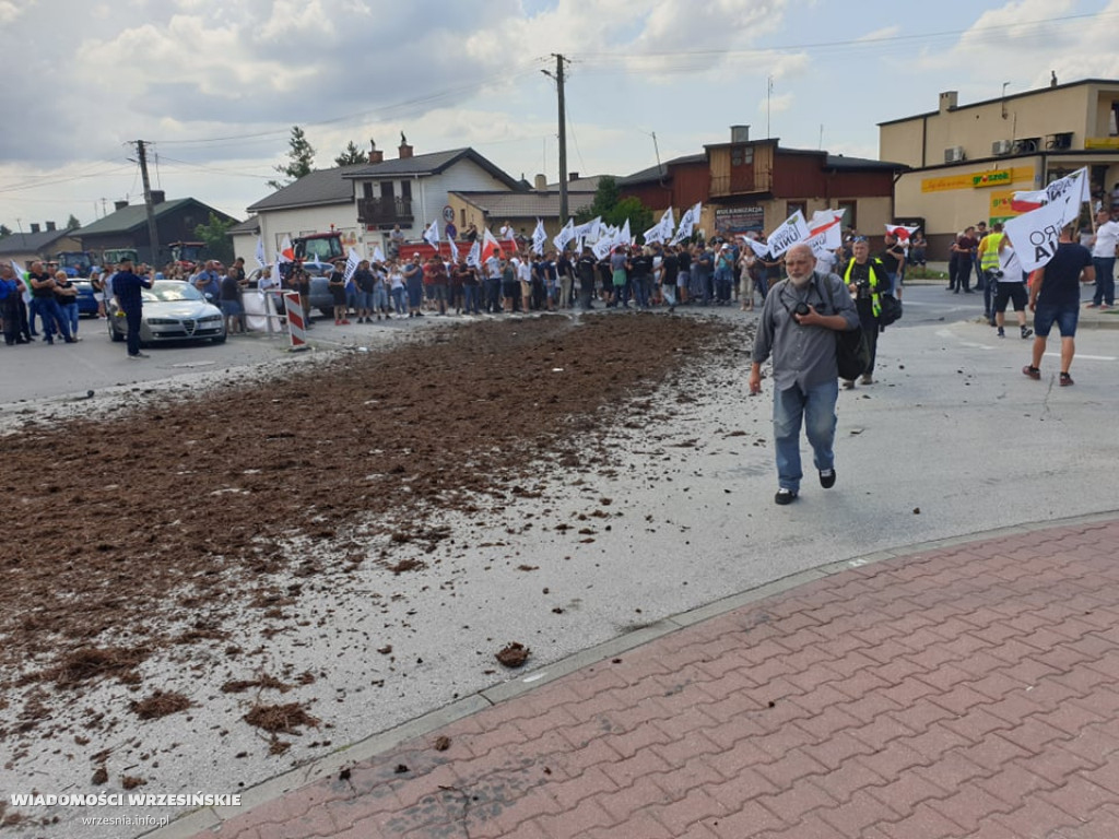Wrzesińscy rolnicy na proteście AgroUnii
