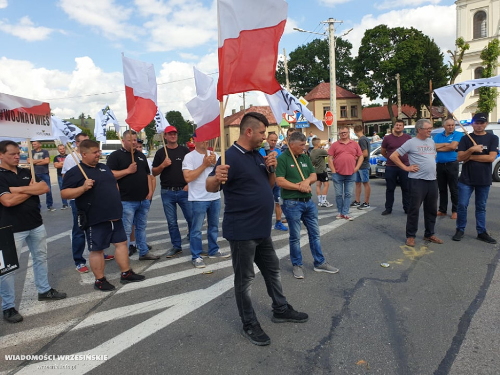 Wrzesińscy rolnicy na proteście AgroUnii