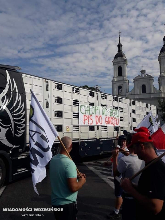 Wrzesińscy rolnicy na proteście AgroUnii