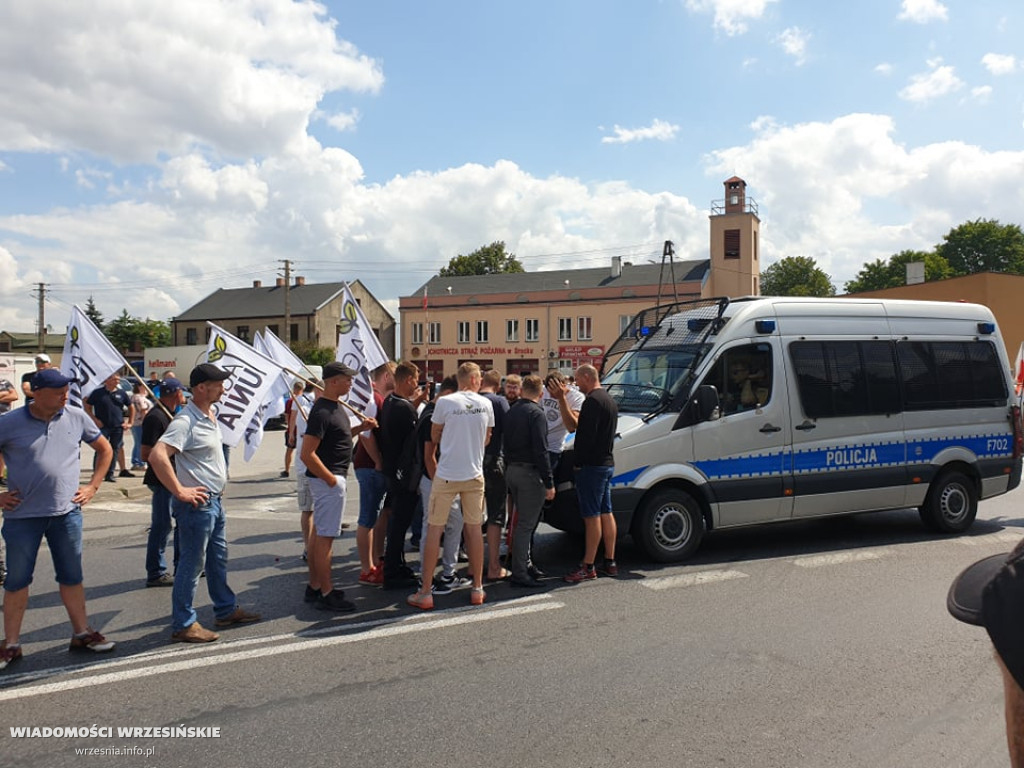 Wrzesińscy rolnicy na proteście AgroUnii