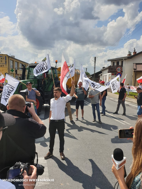 Wrzesińscy rolnicy na proteście AgroUnii